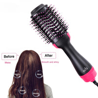 Salon‑Style 4‑in‑1 Hot Air Hair Brush – Dryer, Straightener, Curler & Volumizer in One